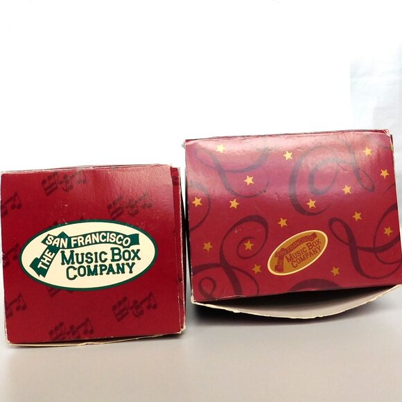 San Francisco Music Box Company Lot Musical Hanging Ornaments Snowman Bear - Picture 9 of 10